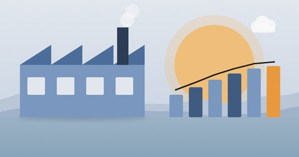 Producción industrial: ilustración de la sección Industria de Crónica Pyme